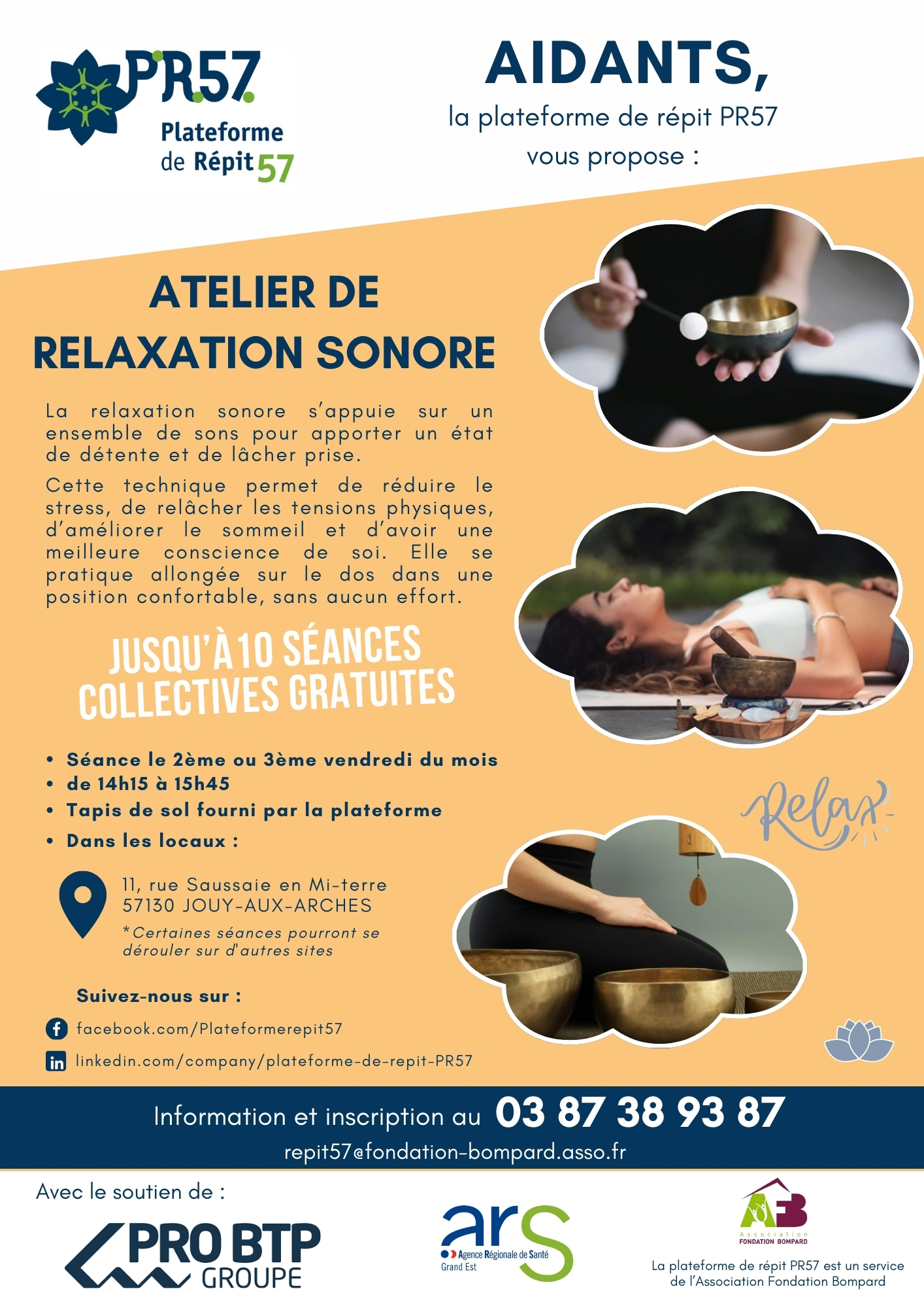 Flyer RELAXATION SONORE aidant Metz